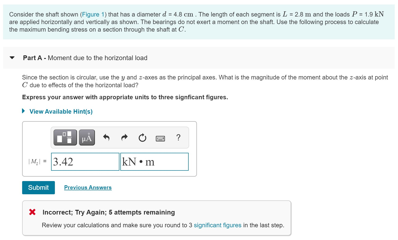 Solved Learning Goal: To use the principle of superposition | Chegg.com