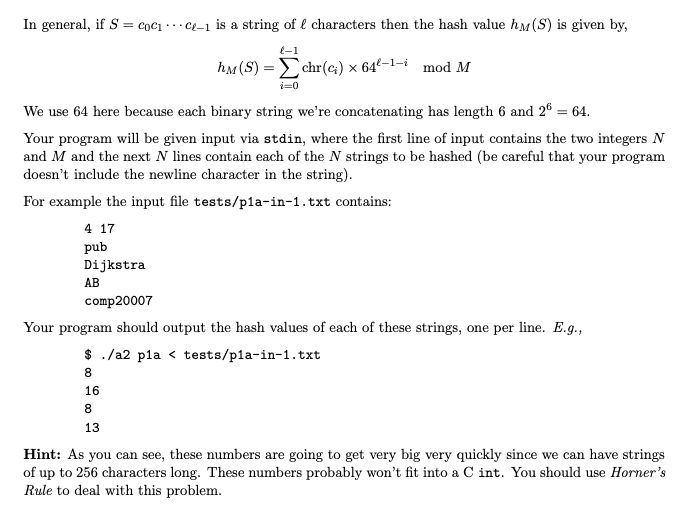Solved You must create a C program which implements a string | Chegg.com