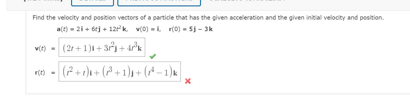 Solved Find the velocity and position vectors of a particle | Chegg.com