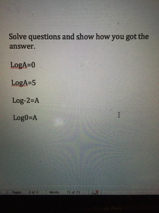 Solved Solve questions and show how you got the answer. | Chegg.com