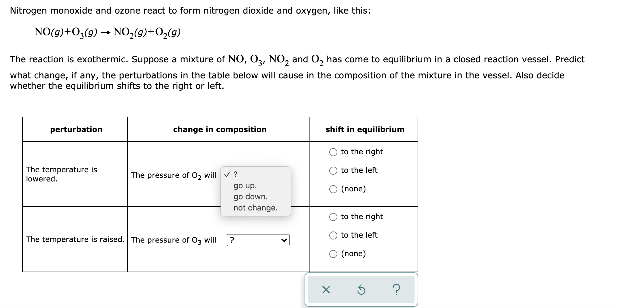 Solved Nitrogen monoxide and ozone react to form nitrogen | Chegg.com