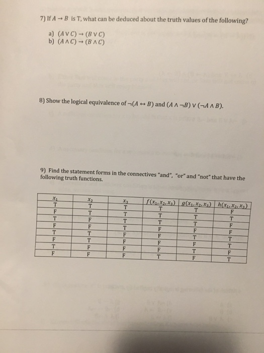 Solved Mathematical Logic Homework1 1)Write out the truth | Chegg.com
