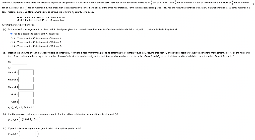 Solved tons material 3 21 tons manegement wants to chegg