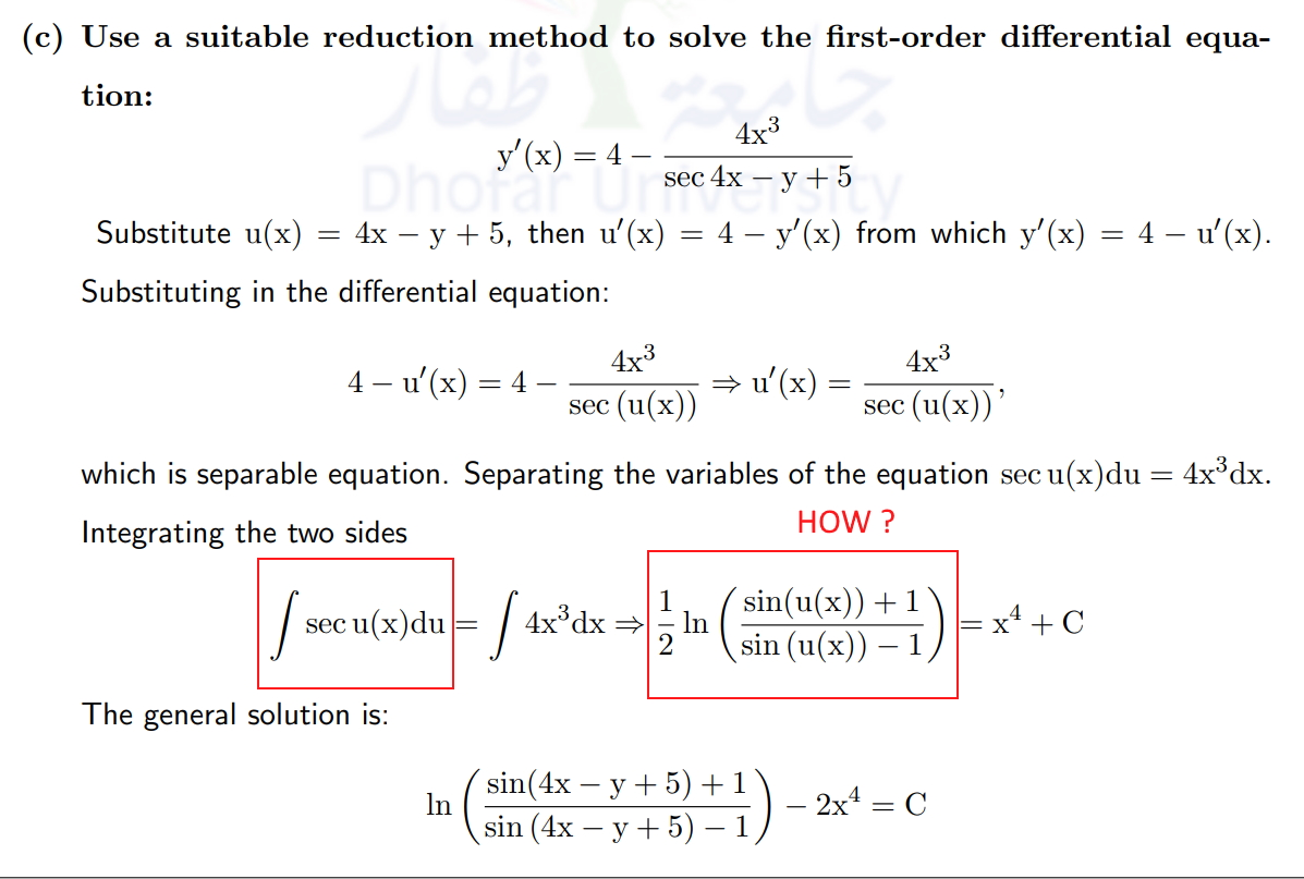 Solved as its mentioned in red box how this integration | Chegg.com