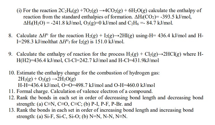 Solved 1. Different bonding. (I) Ionic (II) Covalent \& | Chegg.com