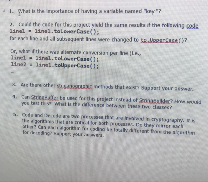 Solved 41. What is the importance of having a variable named | Chegg.com
