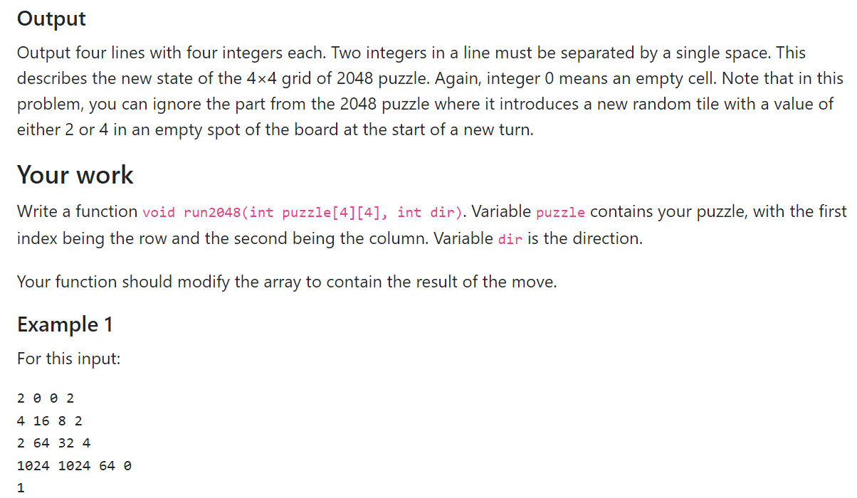 Solved Based on Kattis Problem 2048. 2048 is a single-player | Chegg.com