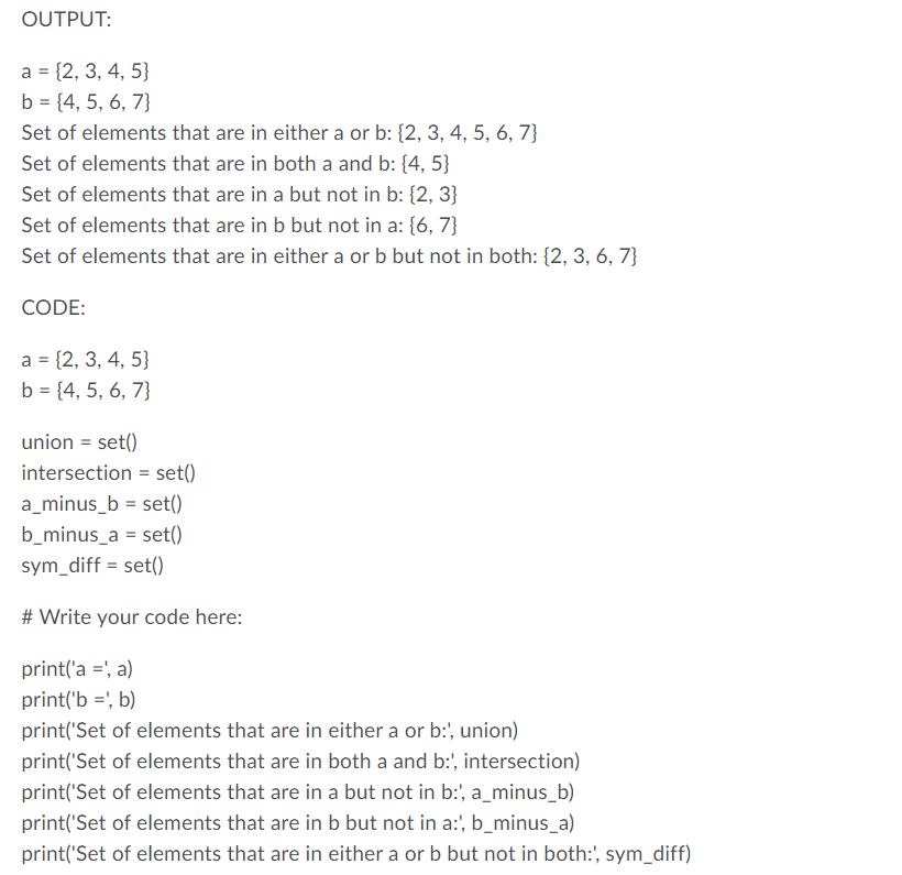 Solved Examine the incomplete program below. Write code that | Chegg.com
