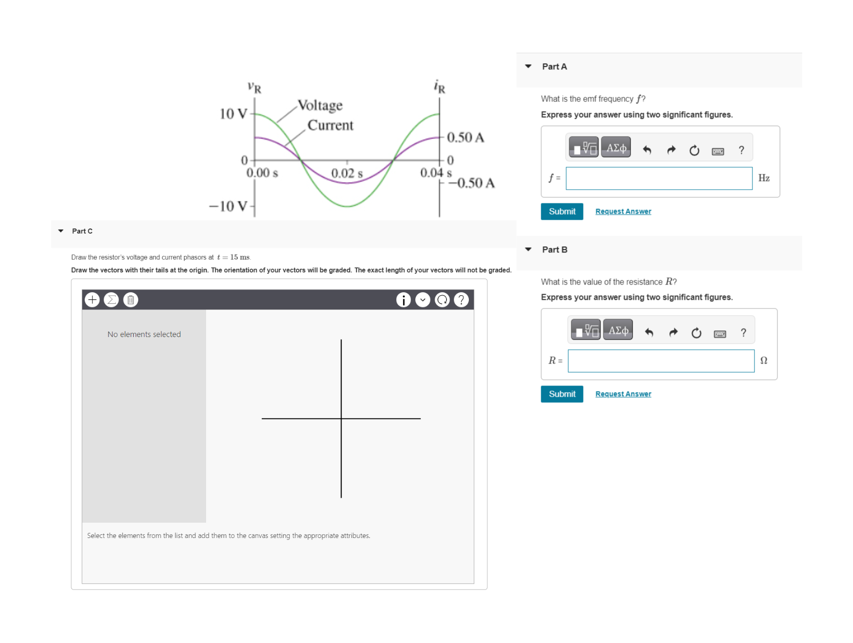 Solved What is the emf frequency f ? Express your answer