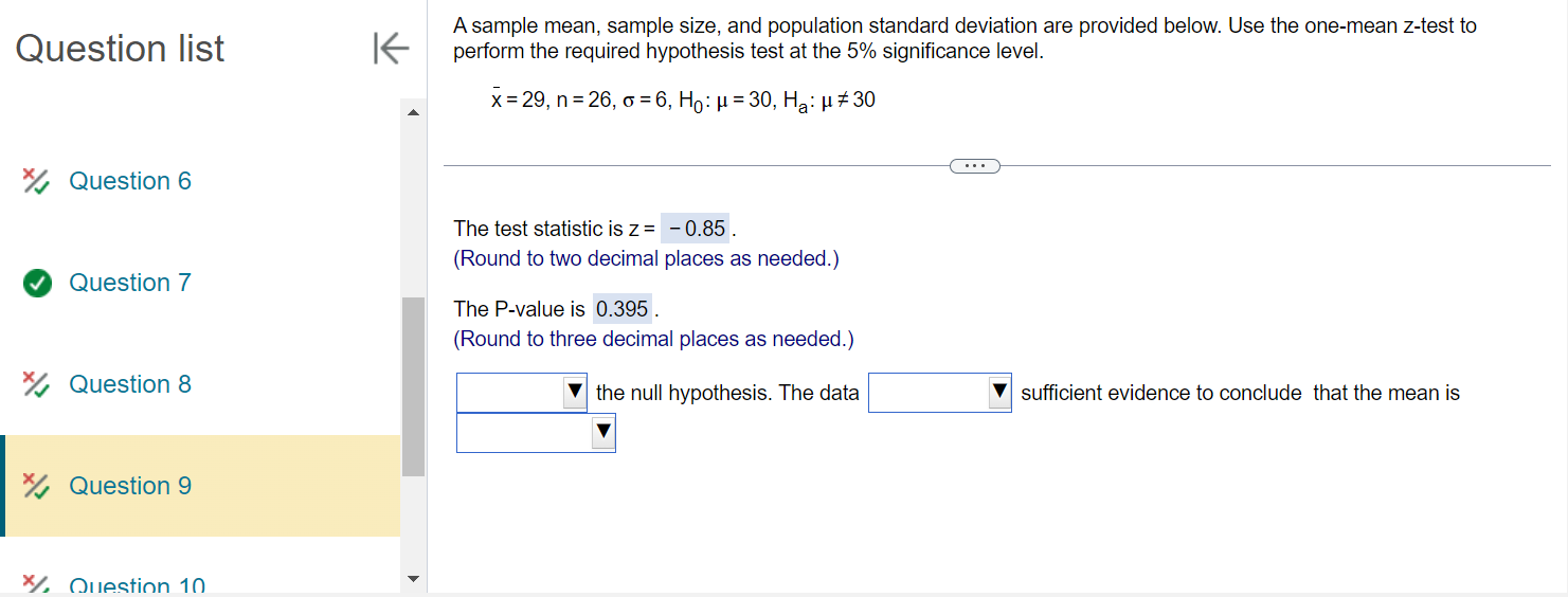 Solved Question list x/s Question 6 ( Question 7 x/s | Chegg.com