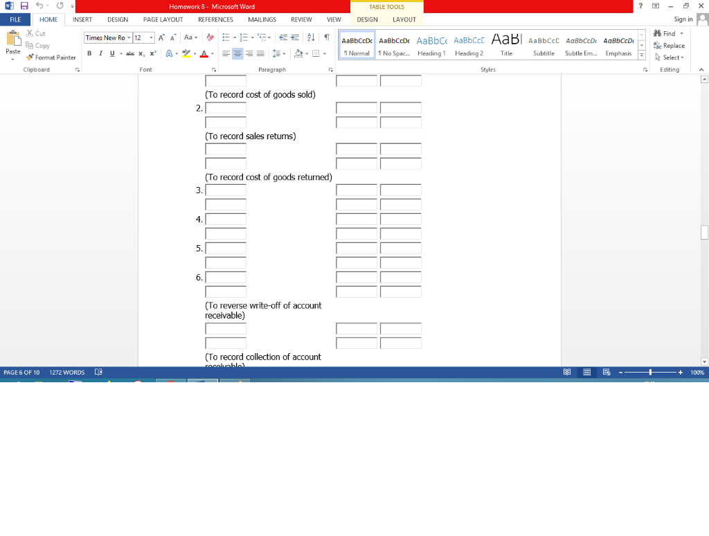 Solved 5.0 HOME X Cut Homework 8 - Microsoft Word PAGE | Chegg.com
