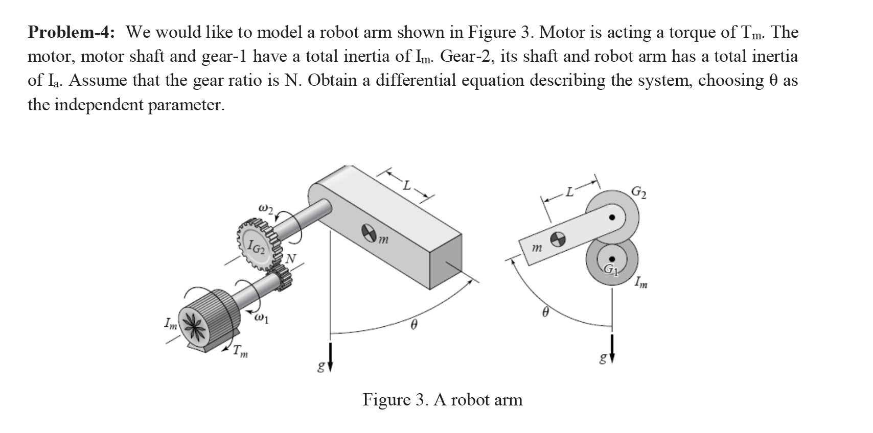Solved а Problem-4: We would like to model a robot arm shown | Chegg.com
