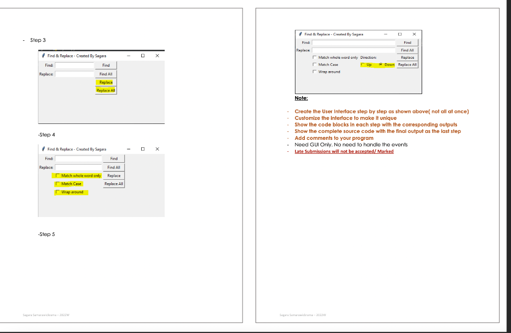 Develop the following User interface using Java | Chegg.com