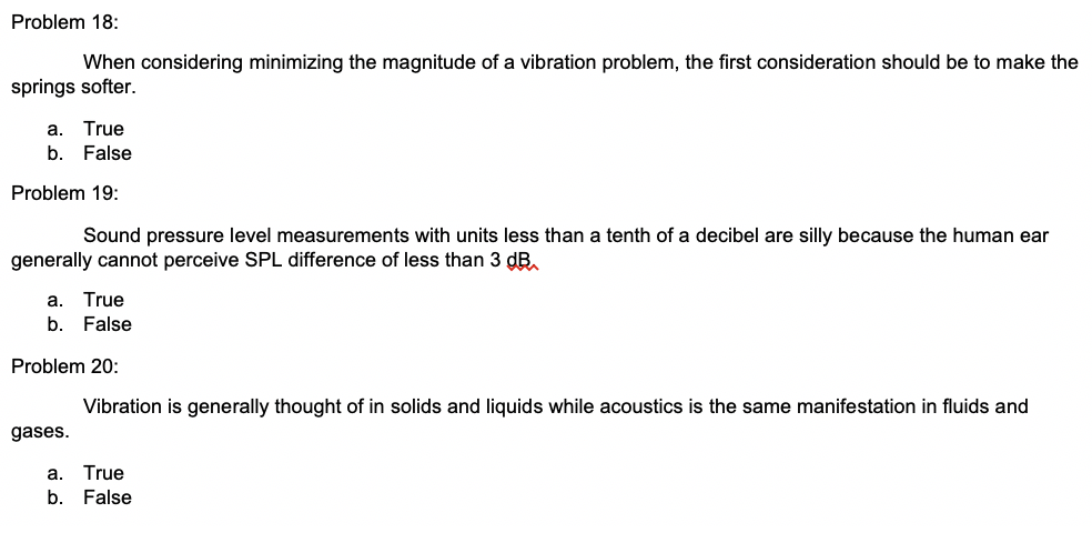 Solved Problem 12: In vibration analysis it is possible to | Chegg.com