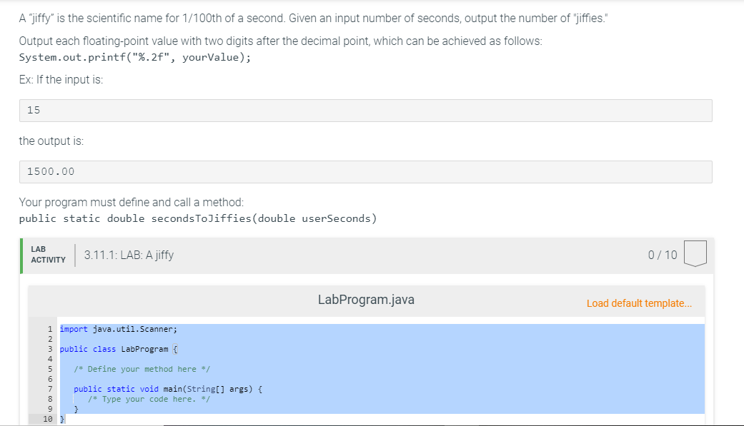 A "Jiffy" is the scientific name for 1/100th of a