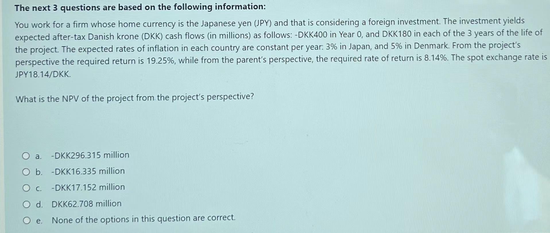 Solved a The next 3 questions are based on the following | Chegg.com