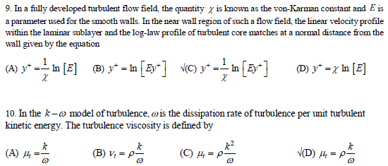 Solved 1. Consider turbulent flow through a duct. The main | Chegg.com