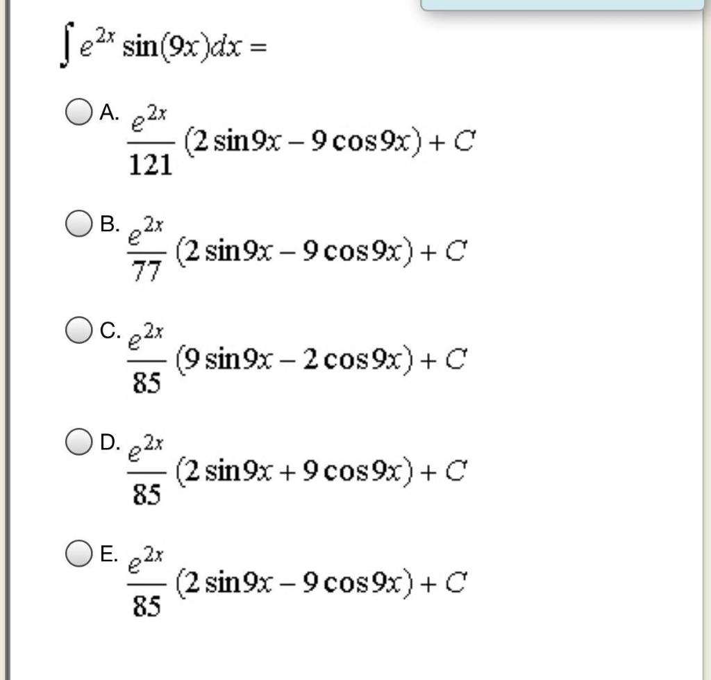 cos 2 sin inverse x is equal to 1 by 9