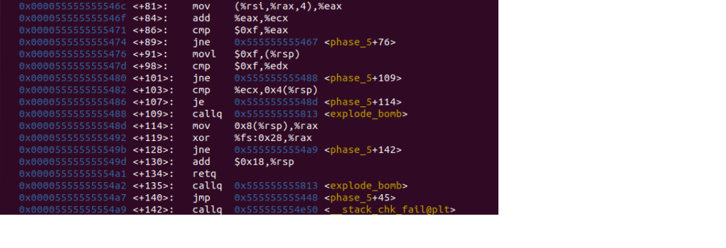 Solved this is binary bomb lab phase 5.I didn't solve phase | Chegg.com