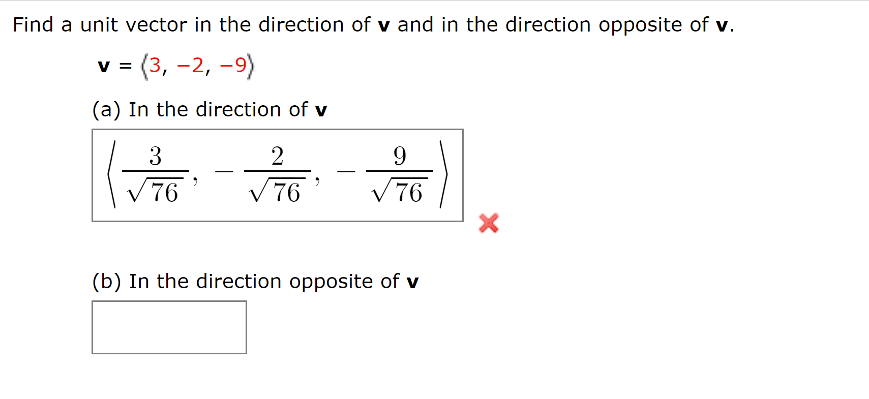Solved Find a unit vector in the direction of v and in the | Chegg.com