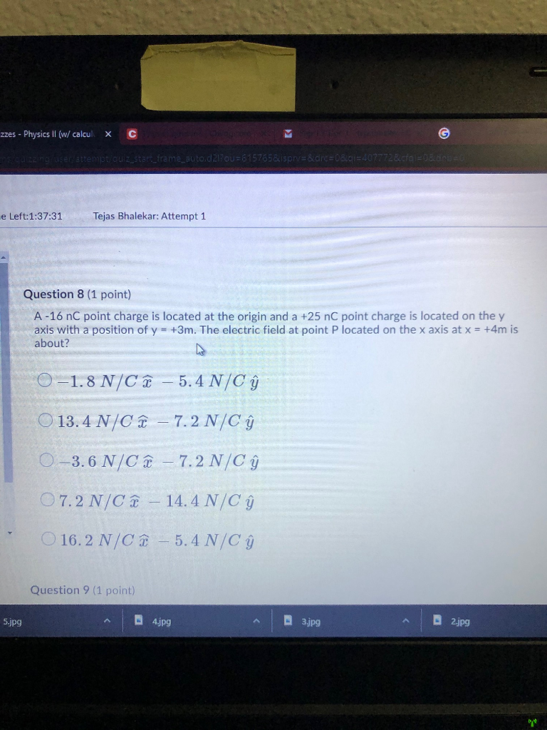 Solved Zzes Physics Ii W Calcul X S G Drc 0 0104 Chegg Com