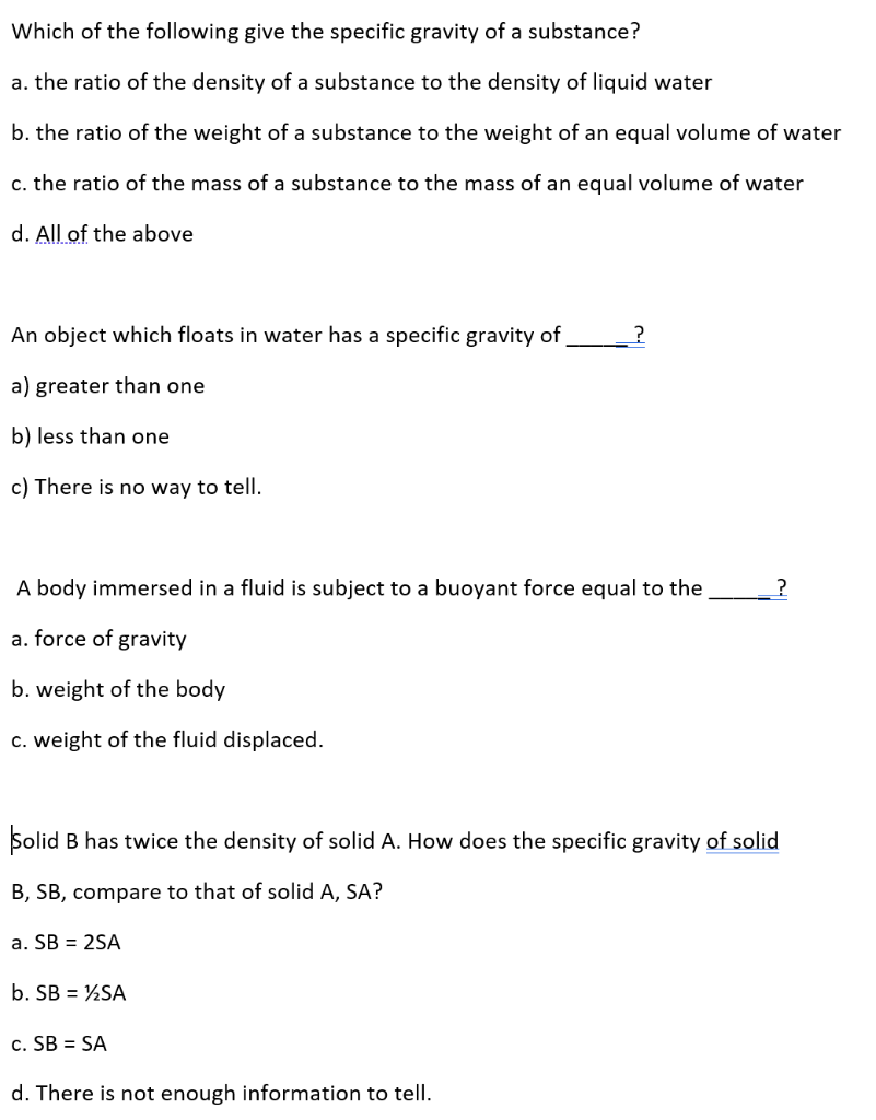solved-which-of-the-following-give-the-specific-gravity-of-a-chegg