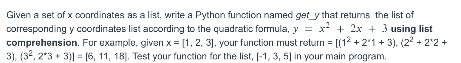 Solved Write a python program for the following problem | Chegg.com