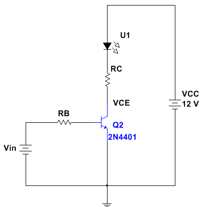 Solved In the circuit shown, the BJT is used as a switch to | Chegg.com