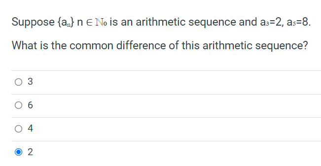 Solved Suppose {an} n = No is an arithmetic sequence and | Chegg.com