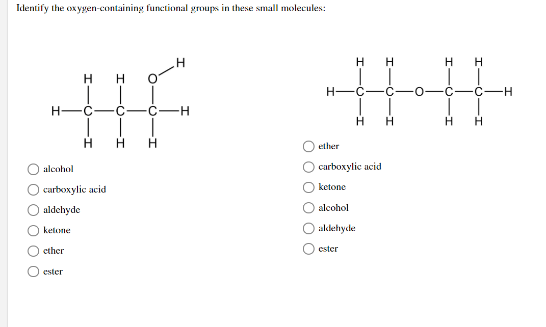 Solved Identify The Oxygen Containing Functional Groups In 9452