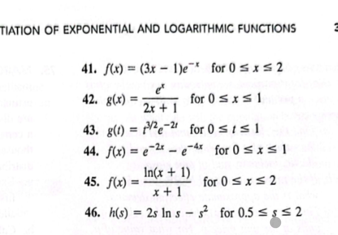 Solved IATION OF EXPONENTIAL AND LOGARITHMIC FUNCTIONS 41. | Chegg.com