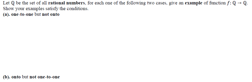 Solved Discrete Math: Let ℚ be the set of all rational | Chegg.com