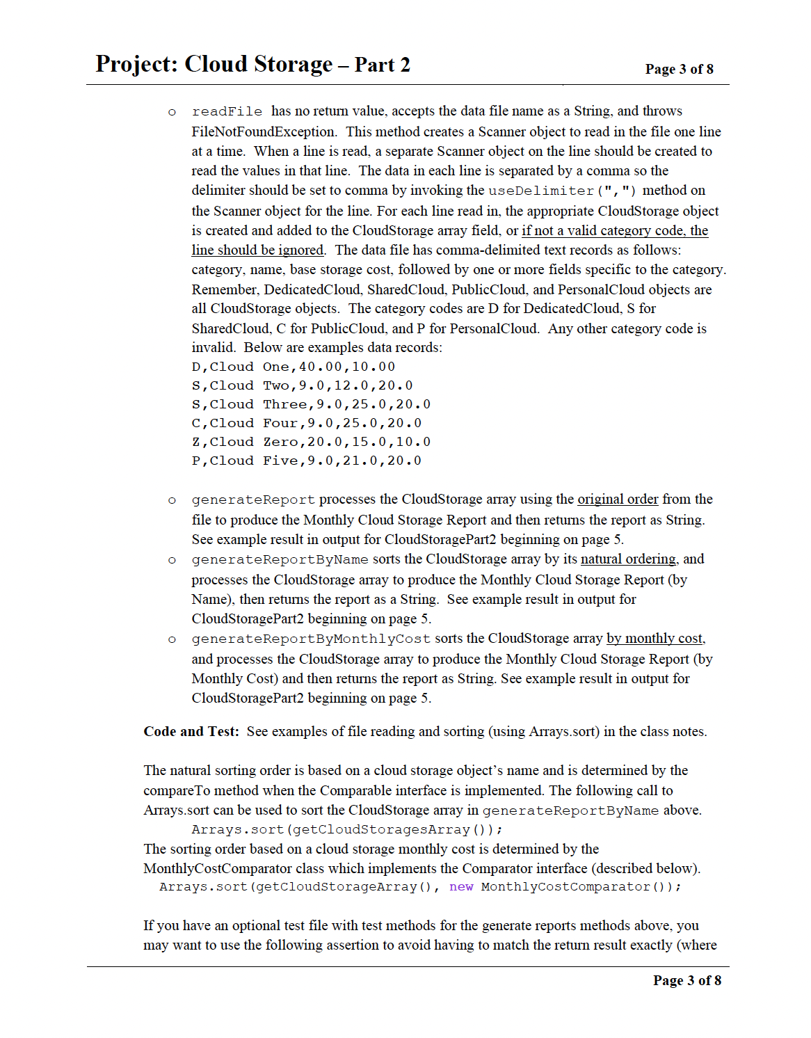 Solved I am looking for help with the CloudStorageList and | Chegg.com
