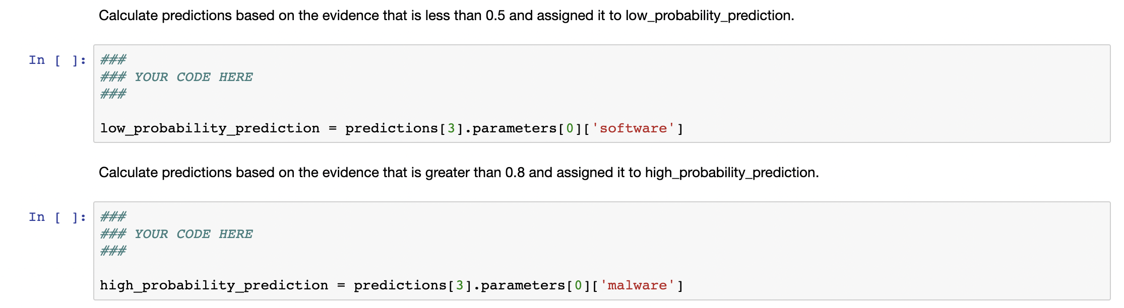 Solved MALWARE DETECTION BAYESIAN NETWORK Complete the | Chegg.com