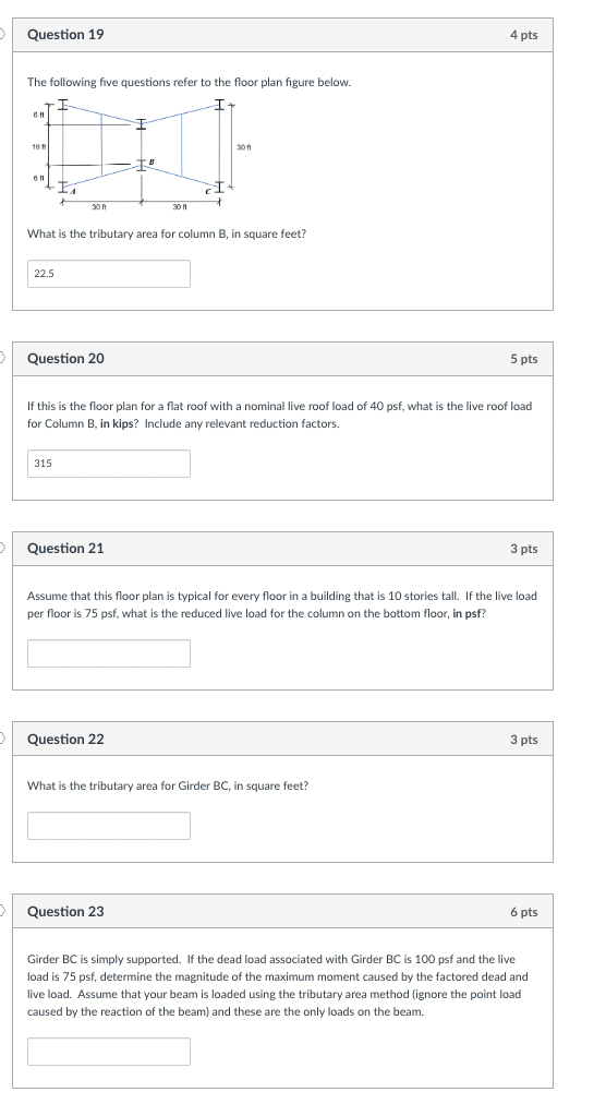 Solved The following five questions refer to the floor plan | Chegg.com