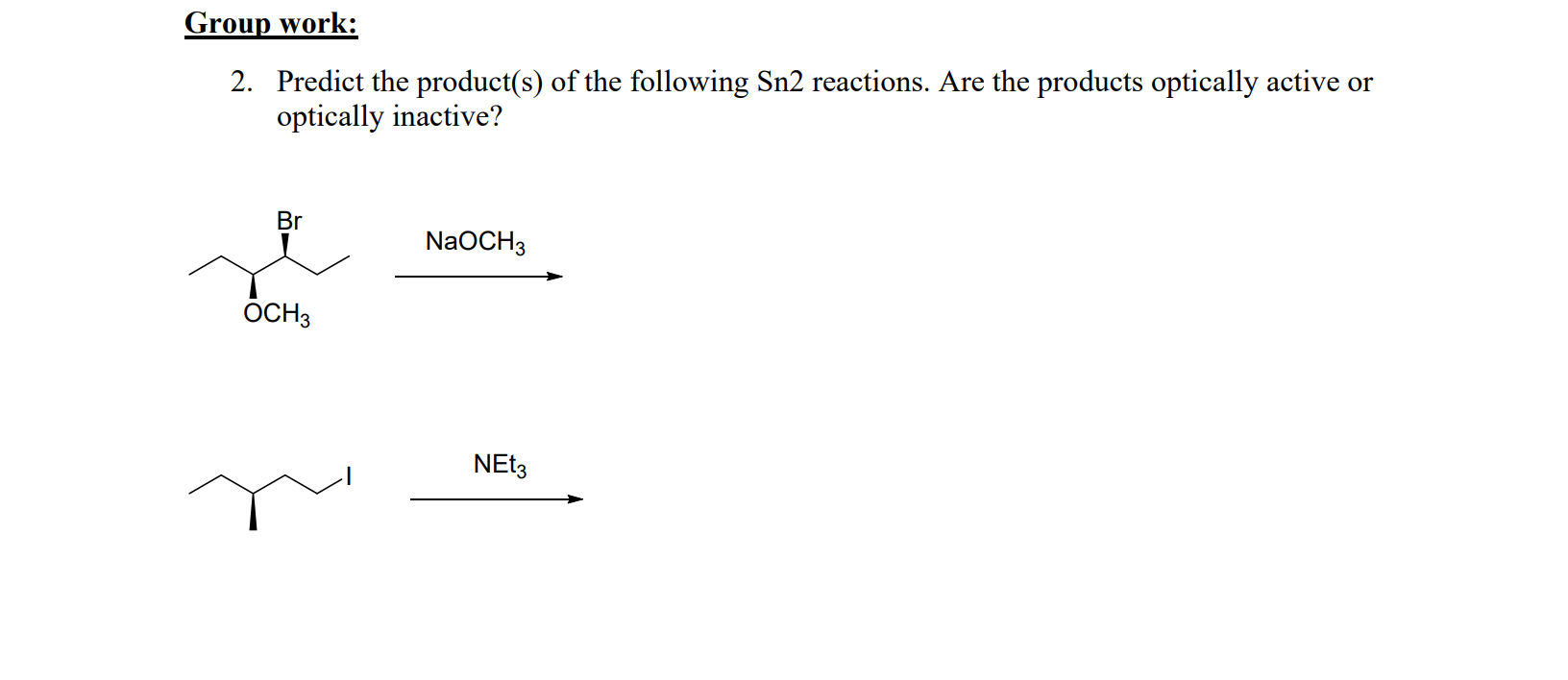 Solved Predict the product(s) of the following Sn2 | Chegg.com