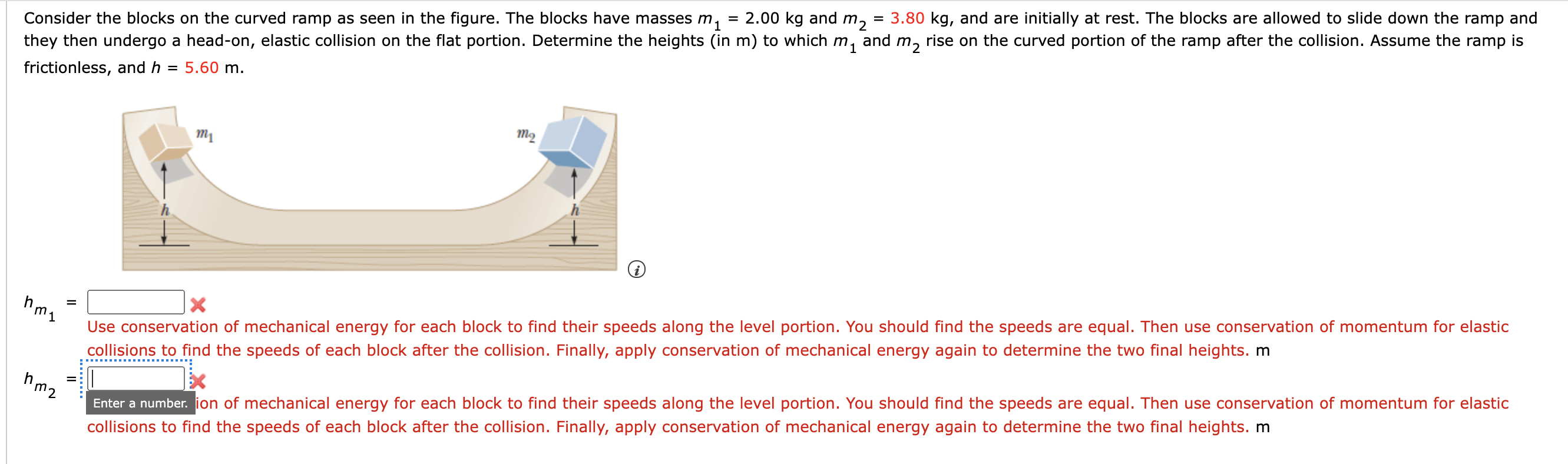 Solved Consider the blocks on the curved ramp as seen in the | Chegg.com