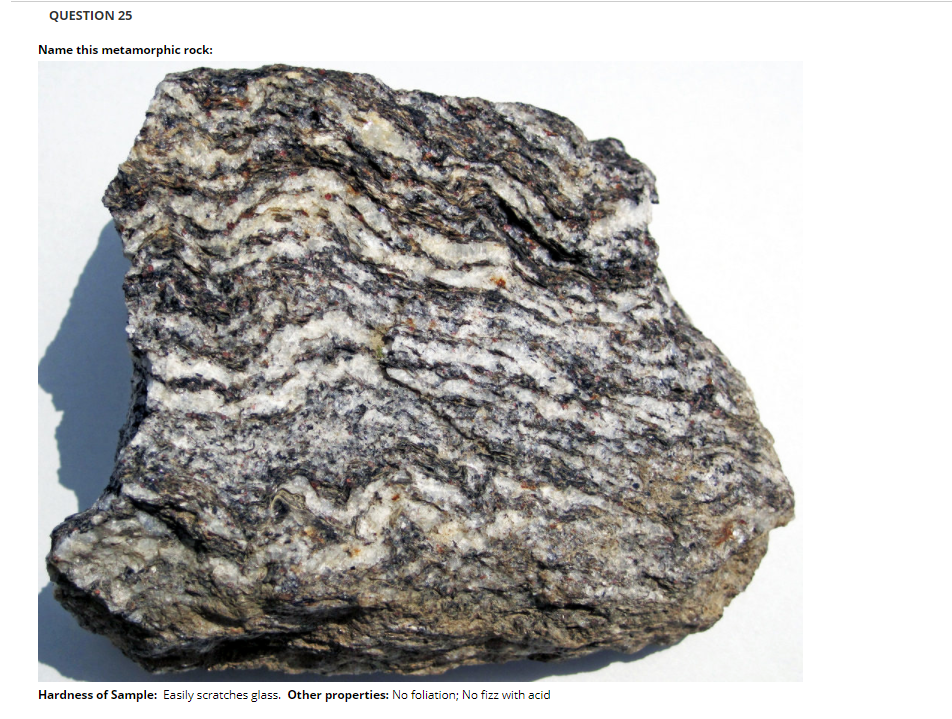 Solved QUESTION 21 What is the most common parent rock for a