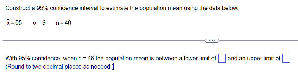 Solved Construct A 95% Confidence Interval To Estimate The | Chegg.com