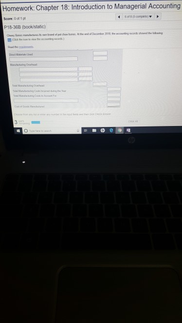 Solved Homework: Chapter 18: Introduction to Managerial | Chegg.com