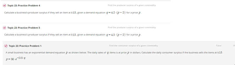 Solved Topic 23: Practice Problem 4 Find the producer | Chegg.com