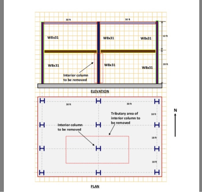 Problem 3 Given an existing two-story steel structure | Chegg.com