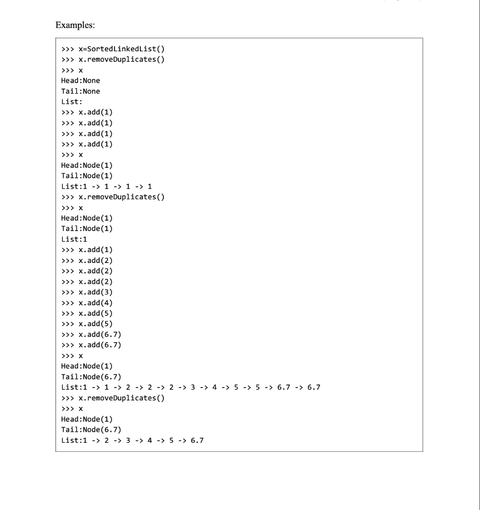Solved This is python and the replicate and remove | Chegg.com