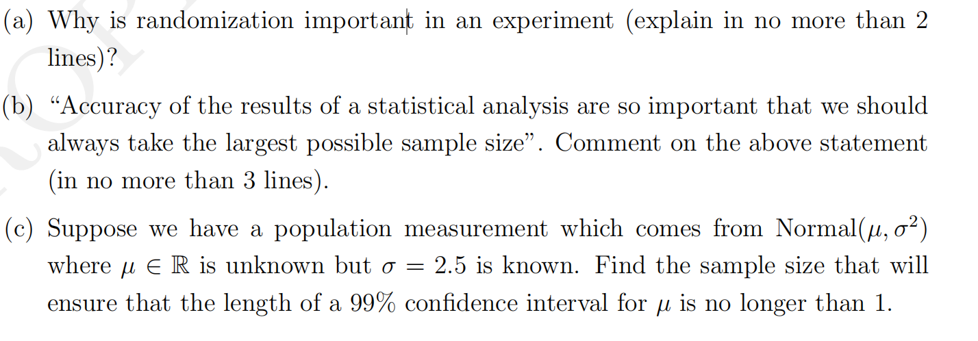 randomization in an experiment is important because it ensures that