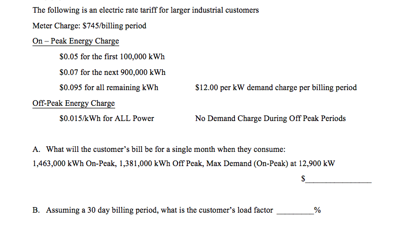 solved-the-following-is-an-electric-rate-tariff-for-larger-chegg