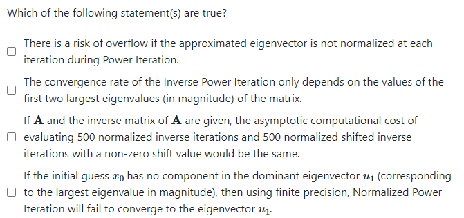 Solved Which of the following statement(s) are true? There | Chegg.com