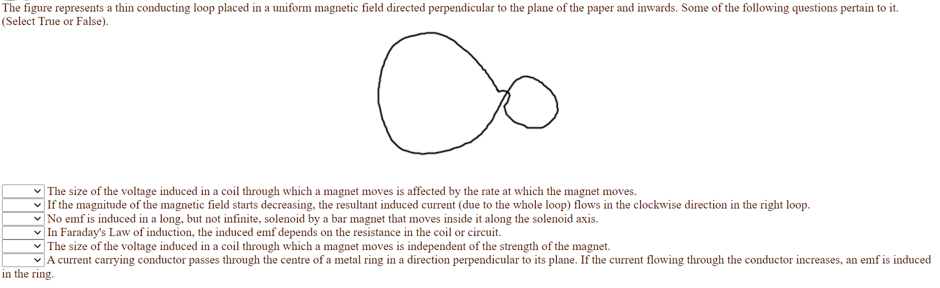 Solved The figure represents a thin conducting loop placed | Chegg.com