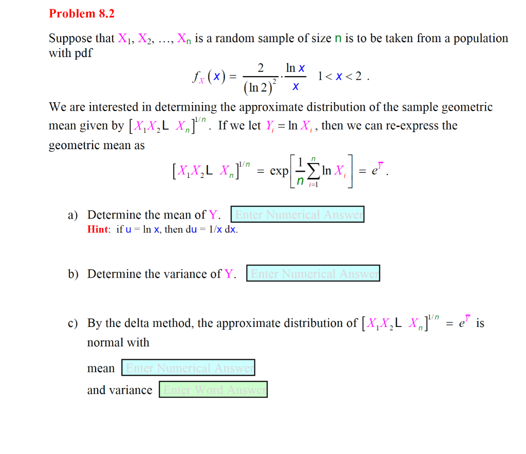 Solved Suppose that X1,X2,…,Xn is a random sample of size n | Chegg.com
