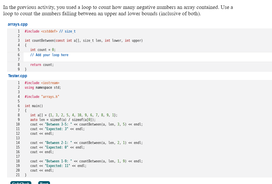 Solved от сле In the previous activity, you used a loop to | Chegg.com