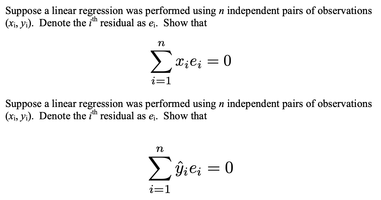 Solved Suppose a linear regression was performed using n | Chegg.com
